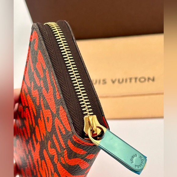NEVER USED Louis Vuitton Limited Edition Stephen Spouse Orange Graffiti Wallet - Picture 11 of 14